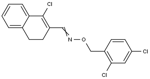 1-Chloro-3,4-dihydro-2-naphthalenecarbaldehyde O-(2,4-dichlorobenzyl)oxime 结构式