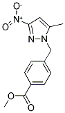 4-(5-METHYL-3-NITRO-PYRAZOL-1-YLMETHYL)-BENZOIC ACID METHYL ESTER 结构式