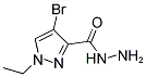 4-BROMO-1-ETHYL-1 H-PYRAZOLE-3-CARBOXYLIC ACID HYDRAZIDE 结构式