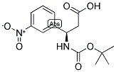 BOC-(R)-3-AMINO-3-(3-NITRO-PHENYL)-PROPIONIC ACID 结构式