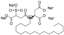 N-(3-CARBOXY-3-SULFOPROPIONYL)-N-OCTADECYLASPARTIC ACID TETRASODIUM SALT 结构式