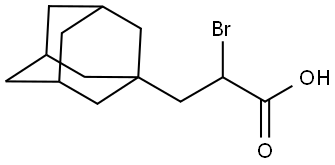 3-(1-Adamantyl)-2-bromopropanoic acid 结构式
