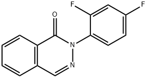 2-(2,4-二氟苯基)酞嗪-1(2小时)-酮 结构式