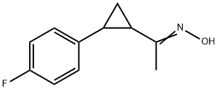 1-[2-(4-FLUOROPHENYL)CYCLOPROPYL]-1-ETHANONE OXIME 结构式