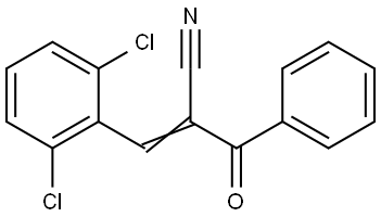 3-(2,6-Dichlorophenyl)-2-(phenylcarbonyl)prop-2-enenitrile 结构式