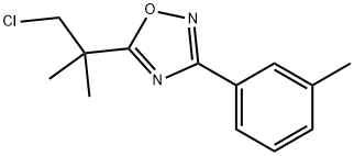 5-(1-氯-2-甲基丙烷-2-基)-3-(间甲苯基)-1,2,4-噁二唑 结构式