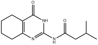 3-METHYL-N-(4-OXO-3,4,5,6,7,8-HEXAHYDRO-2-QUINAZOLINYL)BUTANAMIDE 结构式