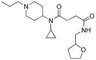 N-CYCLOPROPYL-4-OXO-N-(1-PROPYLPIPERIDIN-4-YL)-4-(TETRAHYDROFURFURYLAMINO)BUTANAMIDE 结构式