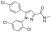 5-(4-Chlorophenyl)-1-(2,5-dichlorophenyl)-N-methyl-1H-pyrazole-3-carboxamide 结构式