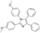 4-METHOXY-1-(2-(4-METHOXYPHENYL)-4,5-DIPHENYLIMIDAZOLYL)BENZENE 结构式