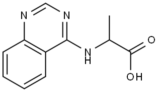 2-(Quinazolin-4-ylamino)-propionic acid 结构式