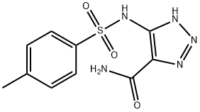5-((4-甲基苯基)磺胺)-1H-1,2,3-三唑-4-甲酰胺 结构式