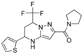 2-(PYRROLIDIN-1-YLCARBONYL)-5-THIEN-2-YL-7-(TRIFLUOROMETHYL)-4,5,6,7-TETRAHYDROPYRAZOLO[1,5-A]PYRIMIDINE 结构式
