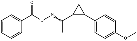 1-(2-[(BENZOYLOXY)ETHANIMIDOYL]CYCLOPROPYL)-4-METHOXYBENZENE 结构式