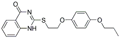 2-([2-(4-PROPOXYPHENOXY)ETHYL]THIO)QUINAZOLIN-4(1H)-ONE 结构式