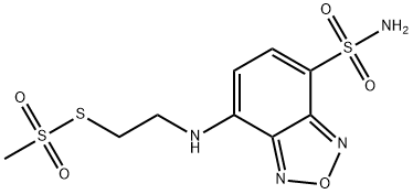 N-[4-(AMINOSULFONYL)-2,1,3-BENZOXADIAZOL-7-YL]-2-AMINOETHYL METHANETHIOSULFONATE 结构式