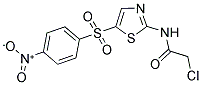 2-CHLORO-N-[5-(4-NITRO-BENZENESULFONYL)-THIAZOL-2-YL]-ACETAMIDE 结构式