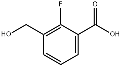 2-氟-3-(羟甲基)苯甲酸 结构式