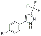 5-(4-BROMOPHENYL)-3-(TRIFLUOROMETHYL)-1H-PYRAZOLE 结构式