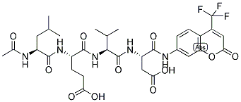 AC-LEU-GLU-VAL-ASP-AFC 结构式