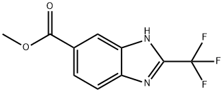 2-(三氟甲基)-1H-苯并[D]咪唑-6-羧酸甲酯 结构式