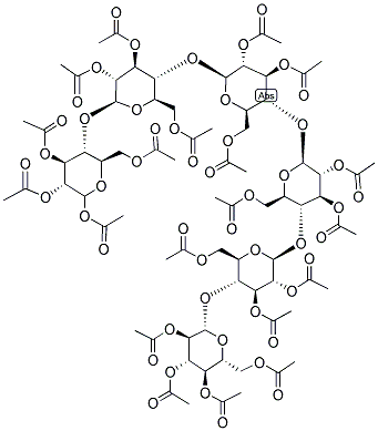 D-CELLOHEXOSE EICOSAACETATE D-二十乙酰基纤维六糖 结构式