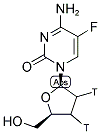 5-FLUORO 2',3'-DIDEOXYCYTIDINE, [2',3'-3H(N)]- 结构式