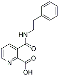 3-(N-(2-PHENYLETHYL)CARBAMOYL)PYRIDINE-2-CARBOXYLIC ACID 结构式