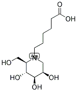 N-5-CARBOXYPENTYL-DEOXYMANNOJIRIMYCIN 结构式