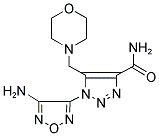1-(4-AMINO-1,2,5-OXADIAZOL-3-YL)-5-(4-MORPHOLINYLMETHYL)-1H-1,2,3-TRIAZOLE-4-CARBOXAMIDE 结构式