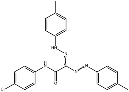 N-(4-CHLOROPHENYL)-2-[2-(4-METHYLPHENYL)DIAZENYL]-2-[2-(4-METHYLPHENYL)HYDRAZONO]ACETAMIDE 结构式