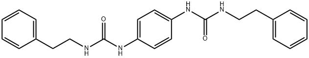 ((2-PHENYLETHYL)AMINO)-N-(4-(((2-PHENYLETHYL)AMINO)CARBONYLAMINO)PHENYL)FORMAMIDE 结构式