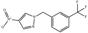 4-NITRO-1-(3-TRIFLUOROMETHYL-BENZYL)-1H-PYRAZOLE 结构式