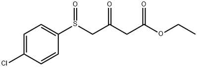 ETHYL 4-[(4-CHLOROPHENYL)SULFINYL]-3-OXOBUTANOATE 结构式