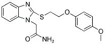2-(2-([2-(4-METHOXYPHENOXY)ETHYL]THIO)-1H-BENZIMIDAZOL-1-YL)ACETAMIDE 结构式