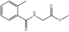 2-[(2-甲基苯基)羰基氨基]乙酸甲酯 结构式