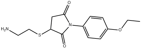 3-(2-Amino-ethylsulfanyl)-1-(4-ethoxy-phenyl)-pyrrolidine-2,5-dione 结构式