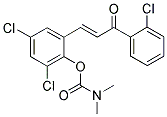 2,4-DICHLORO-6-[3-(2-CHLOROPHENYL)-3-OXOPROP-1-ENYL]PHENYL N,N-DIMETHYLCARBAMATE 结构式