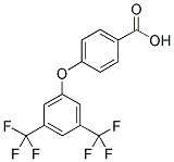 4-[3,5-BIS(TRIFLUOROMETHYL)PHENOXY]BENZOIC ACID 结构式