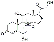 4-PREGNEN-6-ALPHA, 11-BETA, 21-TRIOL-3,20-DIONE 结构式