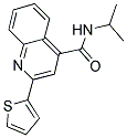 N-ISOPROPYL-2-THIEN-2-YLQUINOLINE-4-CARBOXAMIDE 结构式