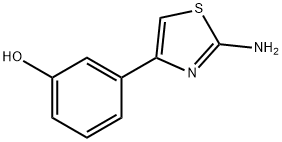 3-(2-氨基-4-噻唑)苯酚 结构式