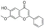 6-HYDROXY-7-METHOXYFLAVONE 结构式