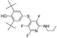 2,6-DITERT-BUTYL-4-(2,3,5-TRIFLUORO-6-(PROPYLAMINO)PYRIDIN-4-YLTHIO)PHENOL 结构式