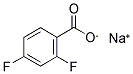 SODIUM 2,4-DIFLUOROBENZOATE 结构式