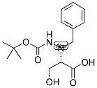 (S)-(+)-N(ALPHA)-BENZYL-N(BETA)-BOC-(L)-HYDRAZINOSERINE 结构式