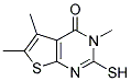 2-MERCAPTO-3,5,6-TRIMETHYLTHIENO[2,3-D]PYRIMIDIN-4(3H)-ONE 结构式