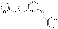 N-(3-(BENZYLOXY)BENZYL)-N-(2-FURYLMETHYL)AMINE 结构式