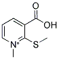 3-CARBOXY-1-METHYL-2-(METHYLSULFANYL)PYRIDINIUM 结构式