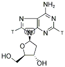 2'-DEOXYADENOSINE, [2,8-3H]- 结构式